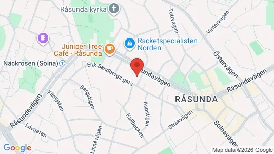 Lägenheter till salu i Solna - kort over placeringen