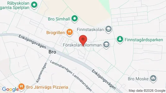 Lägenheter till salu i Upplands-Bro - kort over placeringen