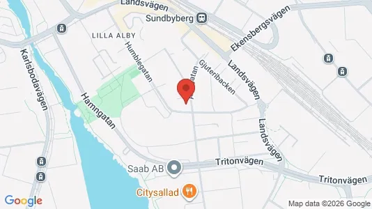 Lägenheter till salu i Sundbyberg - kort over placeringen