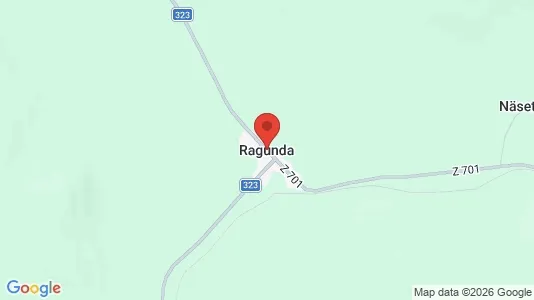 Hus till salu i Ragunda - kort over placeringen
