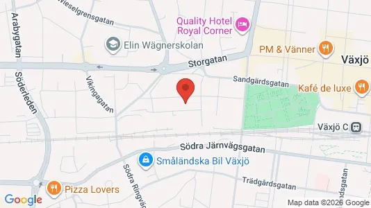 Bostadsrätter till salu i Växjö - Bild från Google Street View