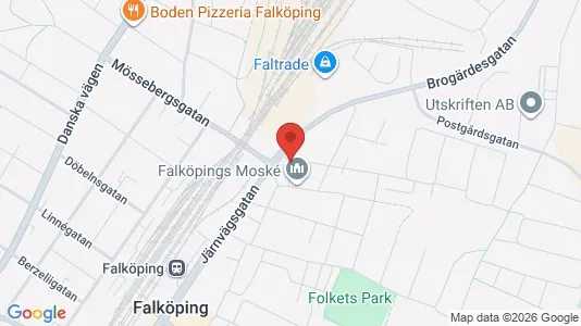 Bostadsrätter till salu i Falköping - kort over placeringen