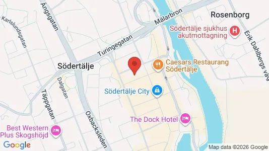 Lägenheter att hyra i Södertälje - kort over placeringen