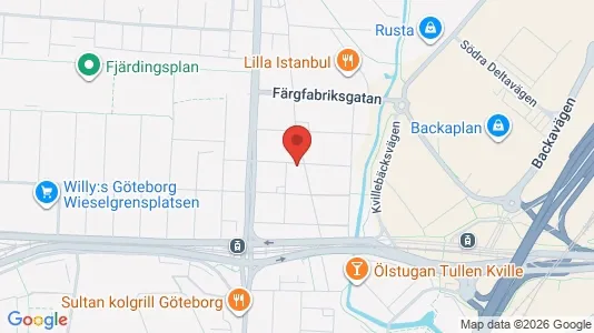 Lägenheter till salu i Lundby - kort over placeringen