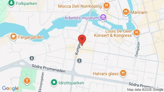 Lägenheter till salu i Norrköping - kort over placeringen