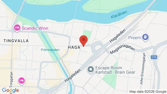 Lägenheter till salu i Karlstad - kort over placeringen