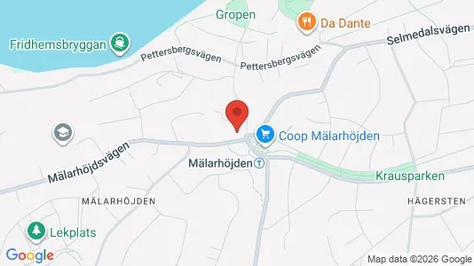 Lägenheter till salu i Söderort - kort over placeringen