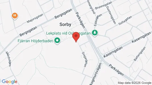 Lägenheter till salu i Gävle - kort over placeringen