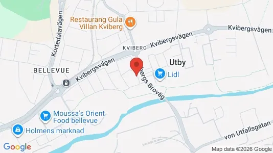 Lägenheter till salu i Göteborg Östra - kort over placeringen