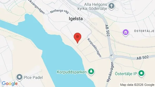 Lägenheter till salu i Södertälje - kort over placeringen