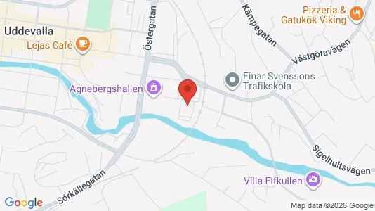Lägenheter till salu i Uddevalla - kort over placeringen