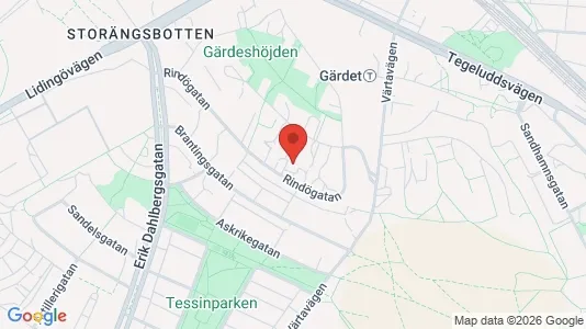 Lägenheter att hyra i Gärdet/Djurgården - Bild från Google Street View