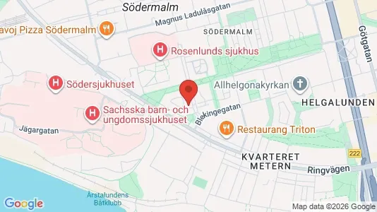 Lägenheter att hyra i Södermalm - kort over placeringen