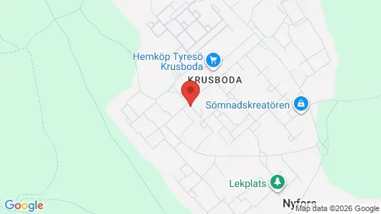 Lägenheter att hyra i Tyresö - kort over placeringen
