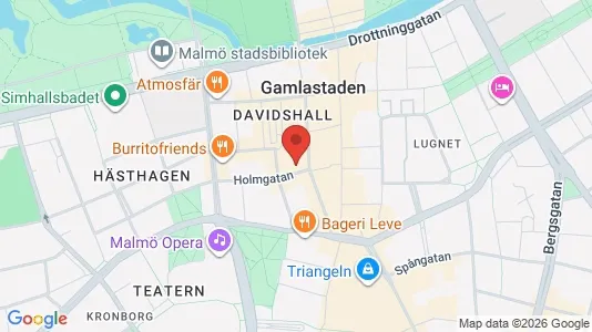 Lägenheter att hyra i Malmö Centrum - kort over placeringen