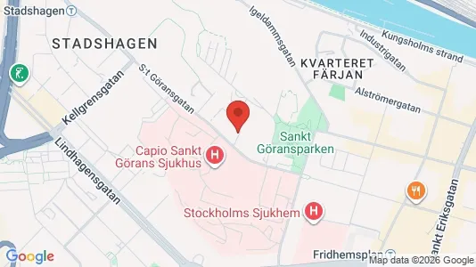 Lägenheter att hyra i Kungsholmen - kort over placeringen