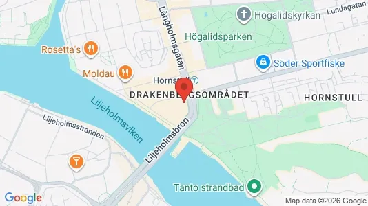 Lägenheter att hyra i Södermalm - kort over placeringen