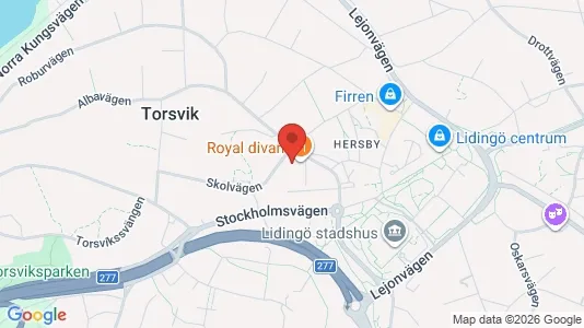 Lägenheter att hyra i Lidingö - kort over placeringen