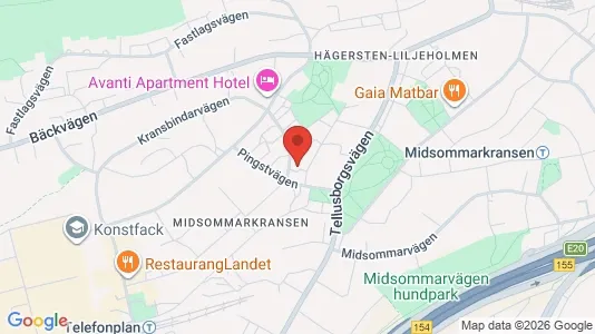 Lägenheter att hyra i Söderort - kort over placeringen