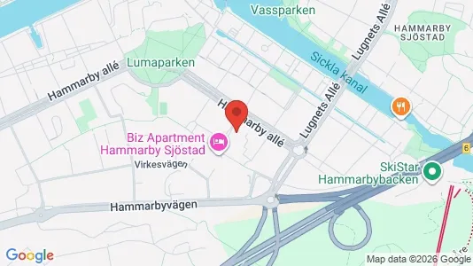 Lägenheter att hyra i Hammarbyhamnen - Bild från Google Street View