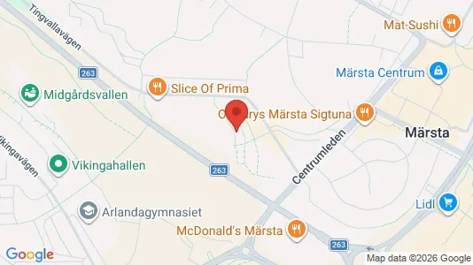 Lägenheter att hyra i Sigtuna - kort over placeringen