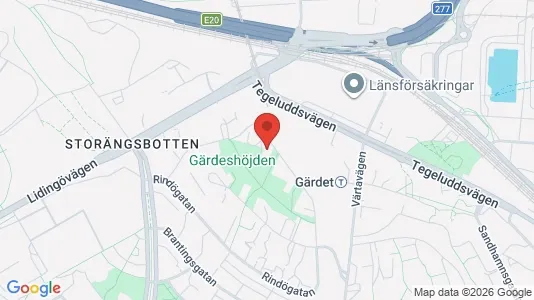 Lägenheter att hyra i Gärdet/Djurgården - Bild från Google Street View