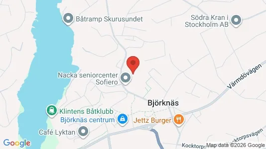 Lägenheter att hyra i Nacka - kort over placeringen