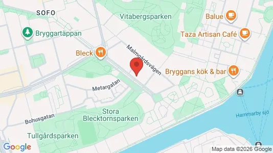 Lägenheter att hyra i Södermalm - kort over placeringen
