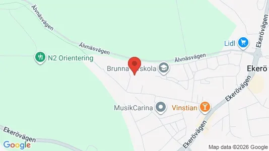 Lägenheter att hyra i Ekerö - kort over placeringen
