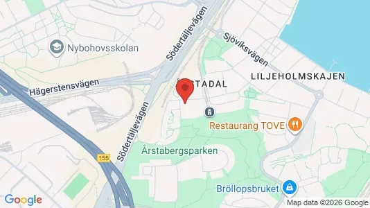 Lägenheter att hyra i Södermalm - kort over placeringen