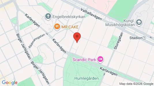 Lägenheter att hyra i Östermalm - kort over placeringen