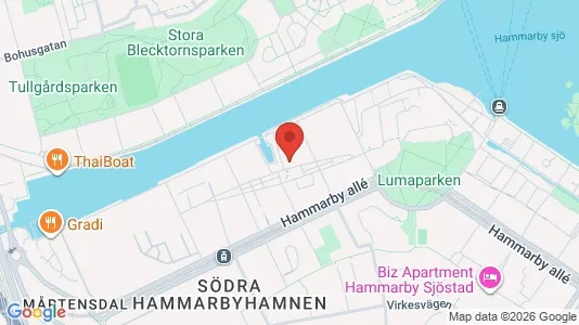 Lägenheter att hyra i Hammarbyhamnen - Bild från Google Street View