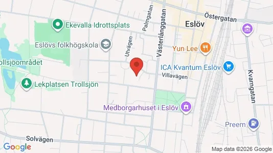 Lägenheter att hyra i Eslöv - kort over placeringen