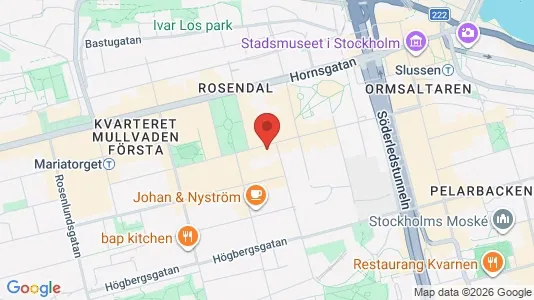 Lägenheter att hyra i Södermalm - kort over placeringen