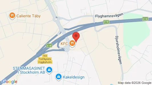 Lägenheter att hyra i Täby - kort over placeringen