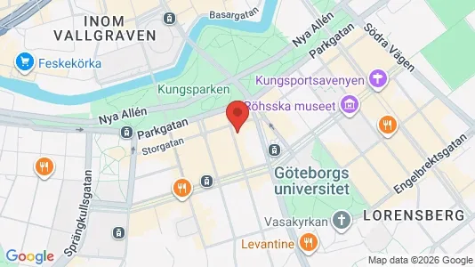 Lägenheter att hyra i Göteborg Centrum - kort over placeringen