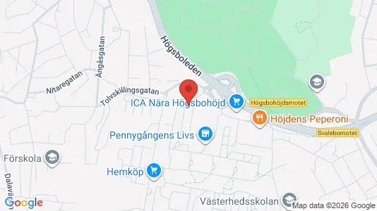 Lägenheter att hyra i Majorna-Linné - kort over placeringen