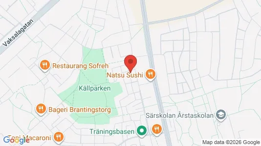 Lägenheter att hyra i Uppsala - kort over placeringen