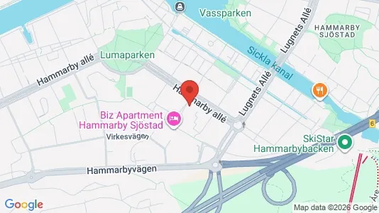 Lägenheter att hyra i Hammarbyhamnen - Bild från Google Street View
