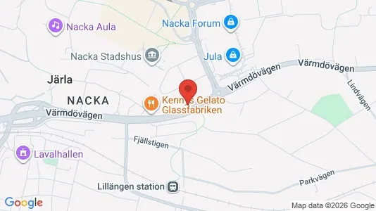 Lägenheter att hyra i Nacka - kort over placeringen