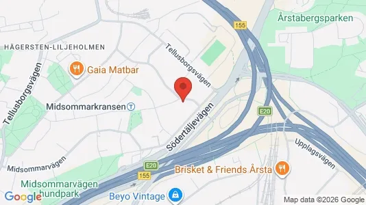 Lägenheter att hyra i Söderort - kort over placeringen
