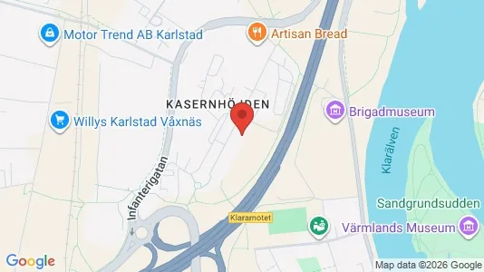 Bostadsrätter till salu i Karlstad - kort over placeringen