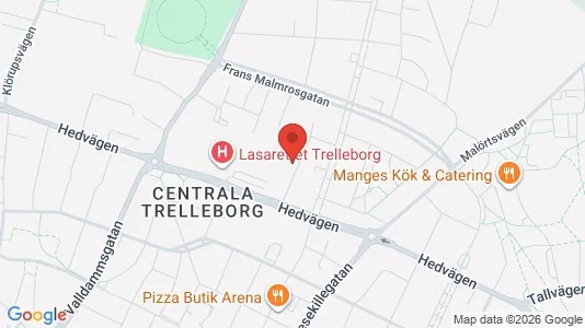 Lägenheter till salu i Trelleborg - kort over placeringen