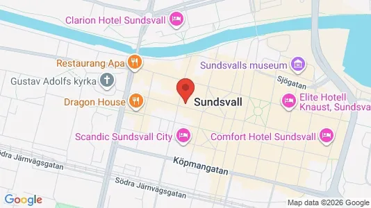 Rum att hyra i Sundsvall - Bild från Google Street View