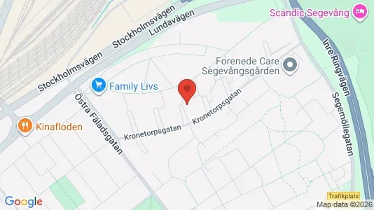 Bostadsrätter till salu i Malmö Centrum - kort over placeringen