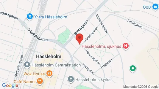 Lägenheter att hyra i Hässleholm - kort over placeringen
