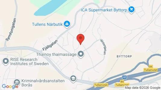 Lägenheter till salu i Borås - kort over placeringen