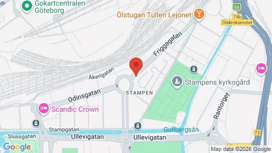 Lägenheter till salu i Göteborg Centrum - kort over placeringen