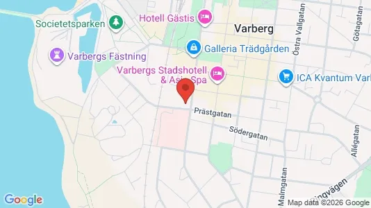 Lägenheter till salu i Varberg - kort over placeringen