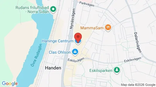 Lägenheter till salu i Haninge - kort over placeringen